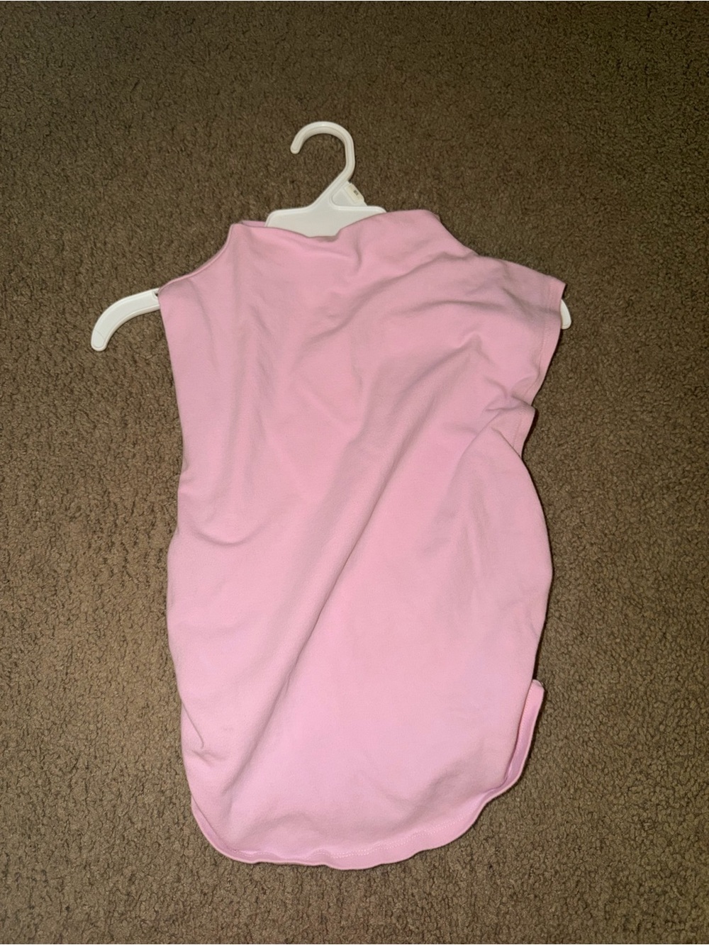 Sleeveless Pink Mock Neck Top